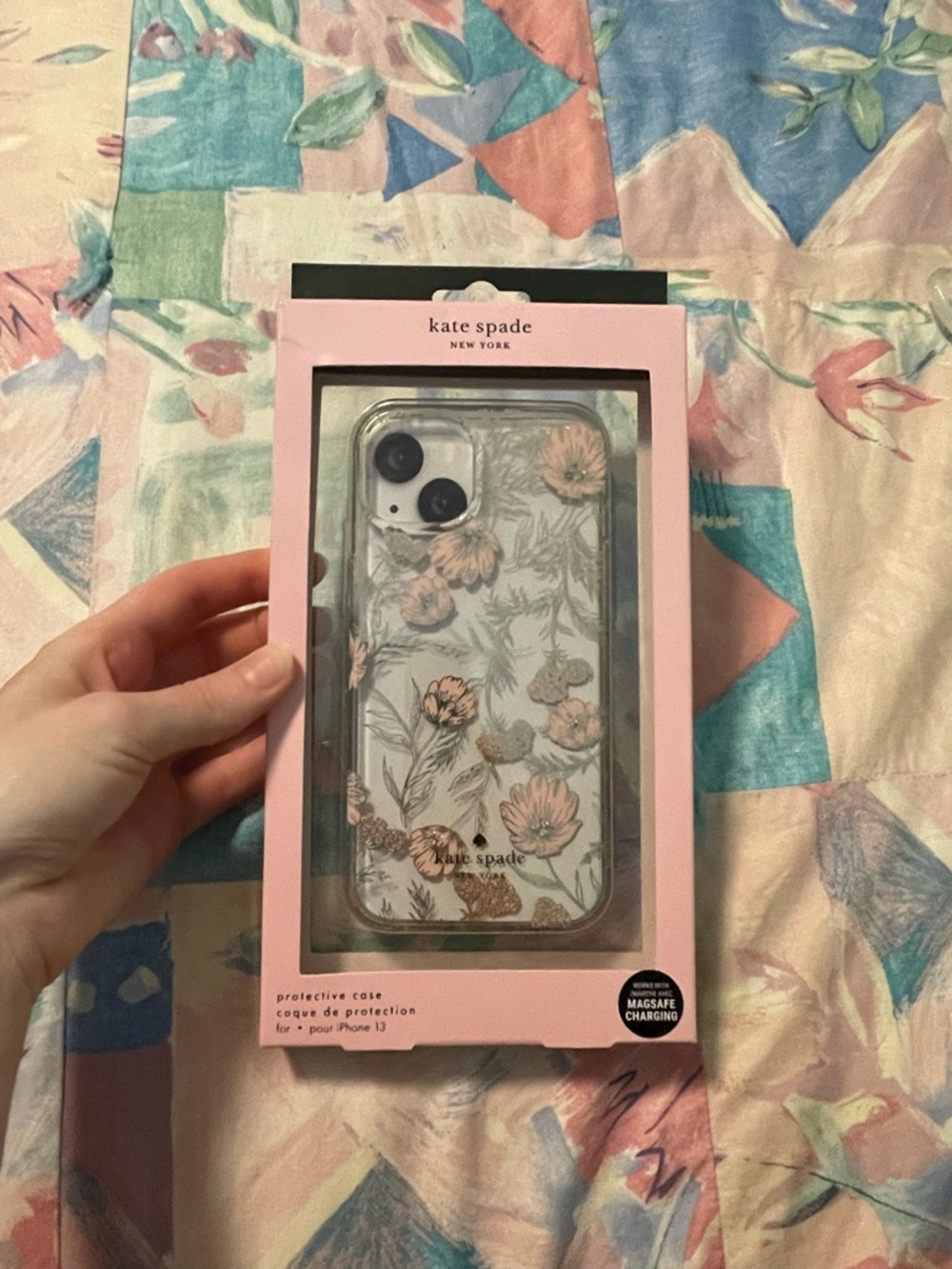 Kate Spade IPhone 13 Floral Rhinestone Phone Case